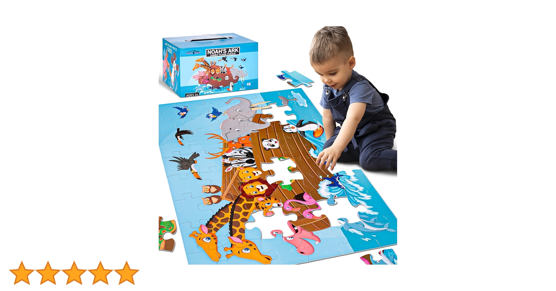 Kidsページ Amazon | LOVESTOWN 子供用フロアパズル 48ピース ジャンボ
